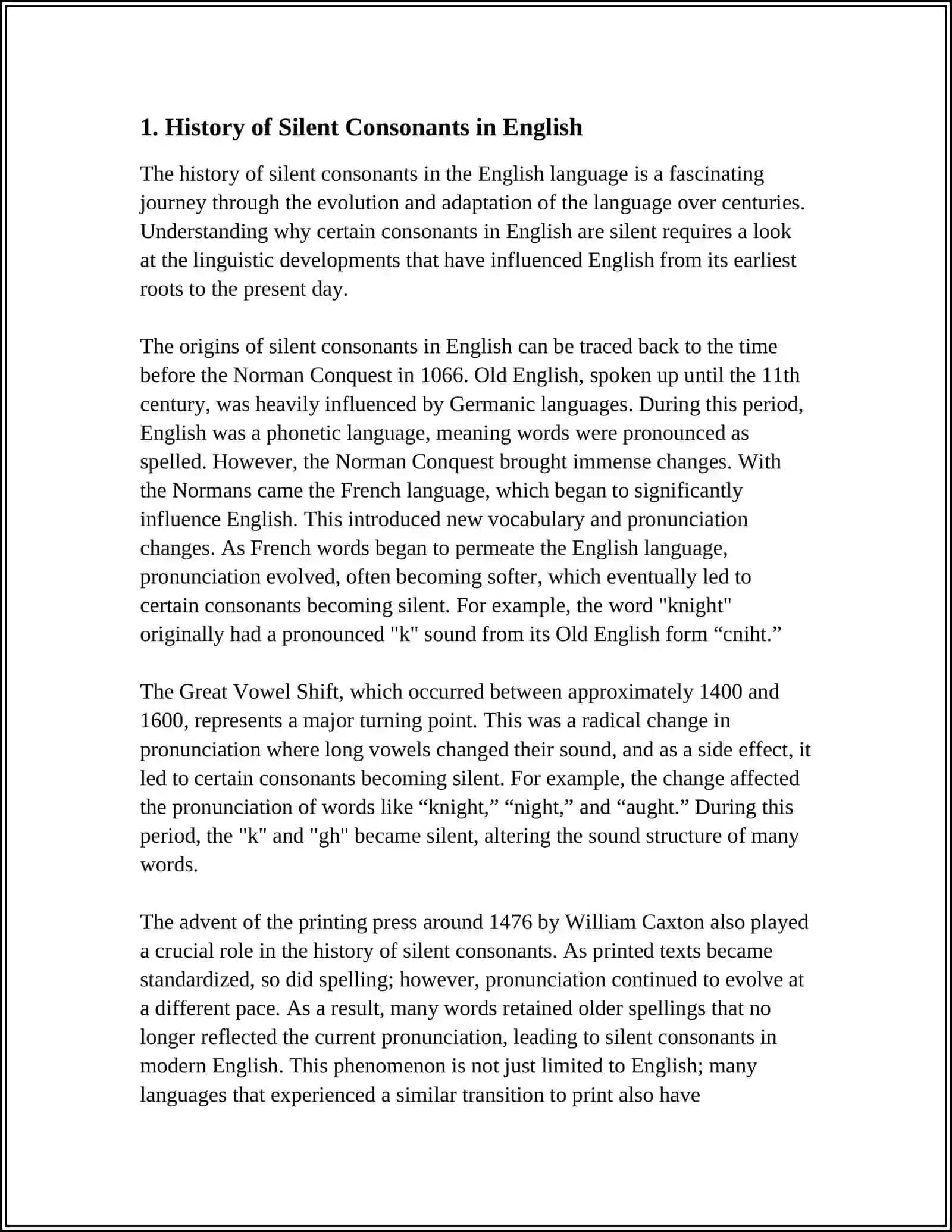 SILENT CONSONANTS 3