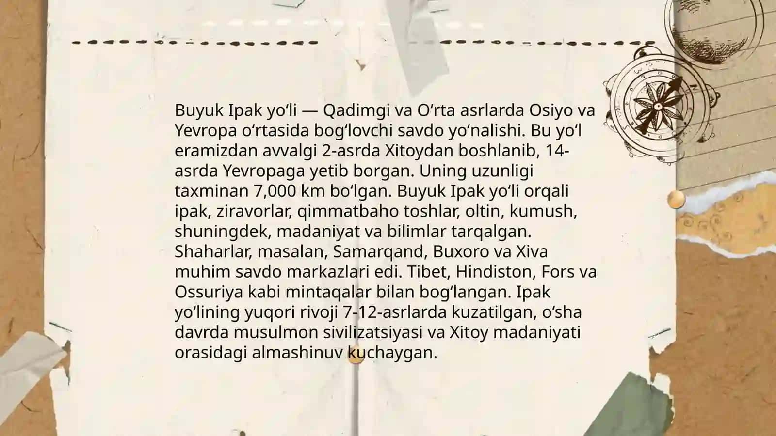 Buyuk Ipak yoʻli va Janubiy Orol boʻyi 3