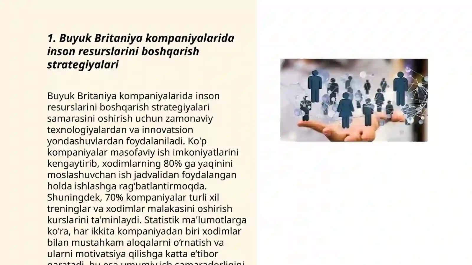 Buyuk Britaniya kompaniyalarining inson resurslarini boshqarish 3