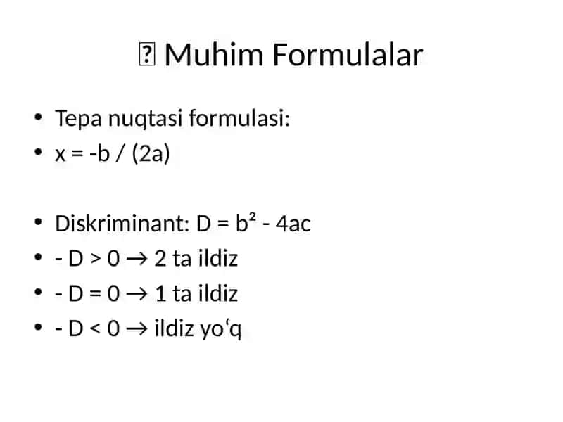 Kvadratik Funksiya 3