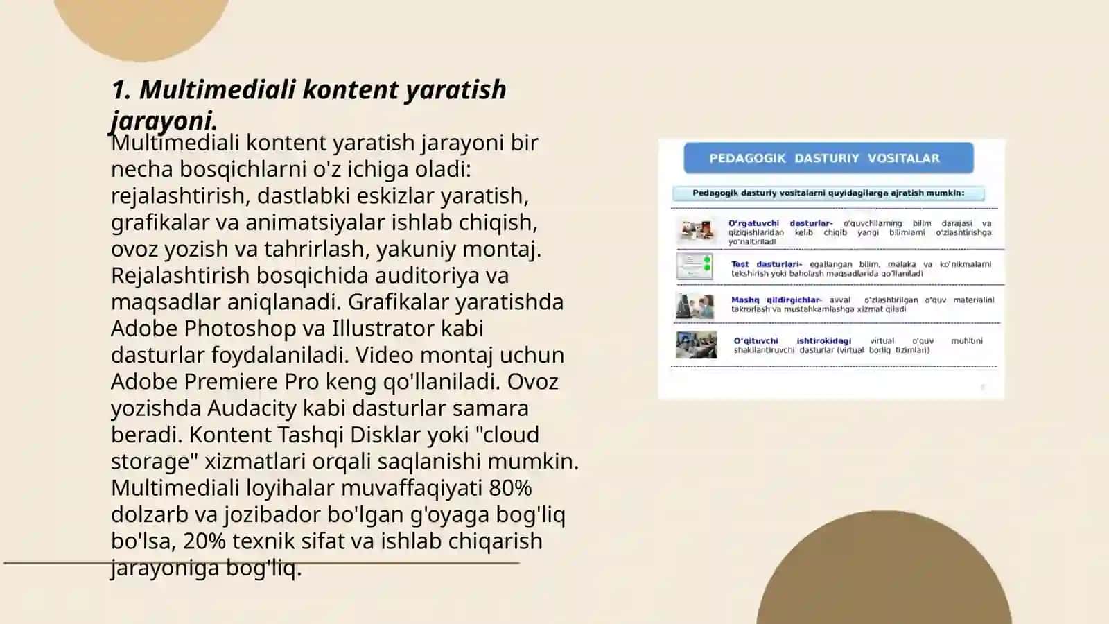 Pedagogik dasturiy vositalar (AutoPlayMedia Studio, CourseLab, va boshqalar) 3