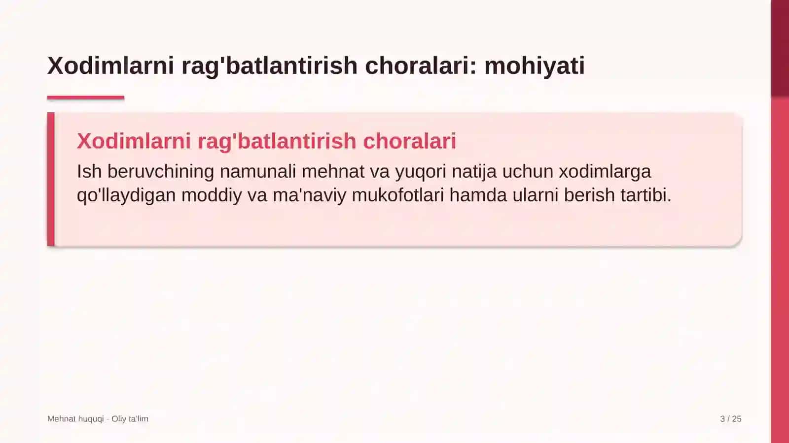 Avtomobil transportida xodimlarni rag'batlantirish choralari 3