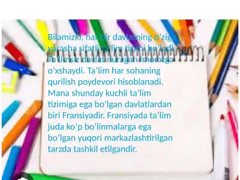Fransiya ta’lim tizimi 3