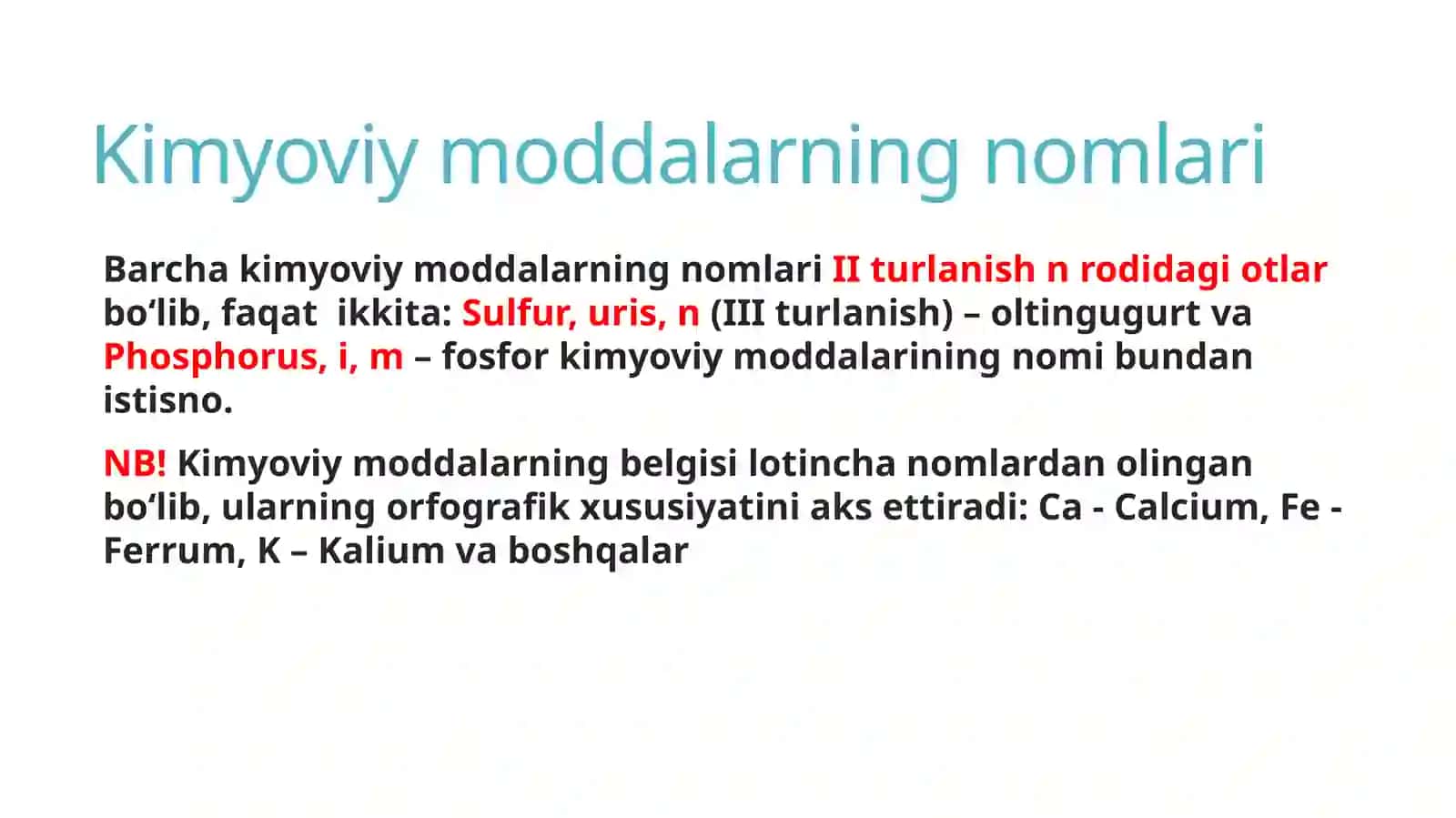 Kimyoviy moddalar nomenklaturasi 3
