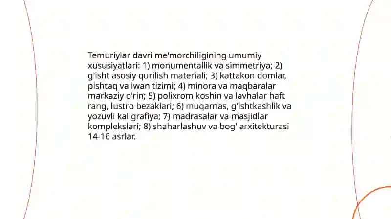 Temuriylar davri me'morchiligi 3