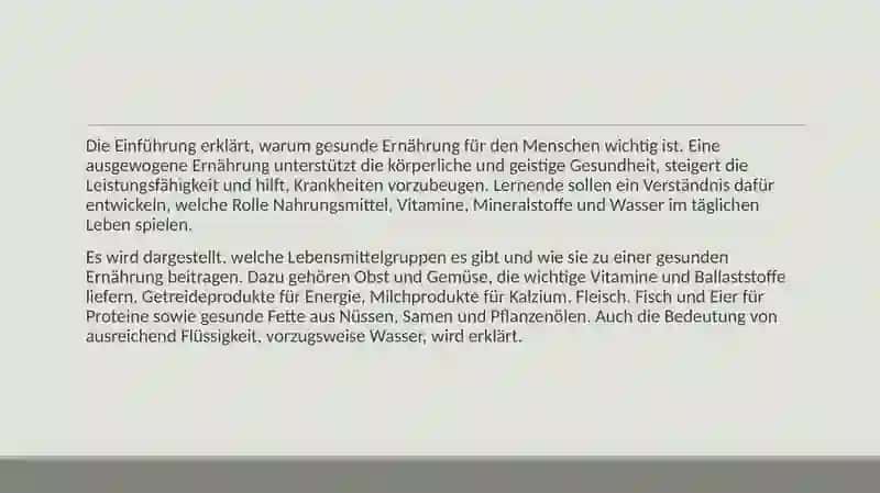 Gesunde Ernährung 3
