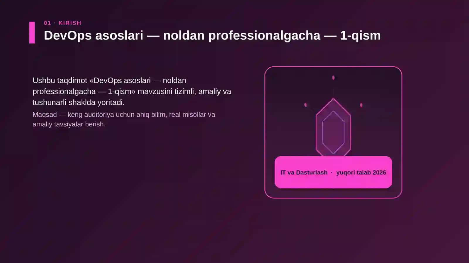 DevOps asoslari — noldan professionalgacha — 1-qism 3