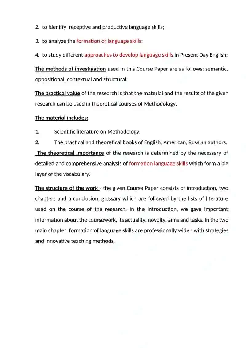 Course Paper on Developing Language Skills in English Teaching 3