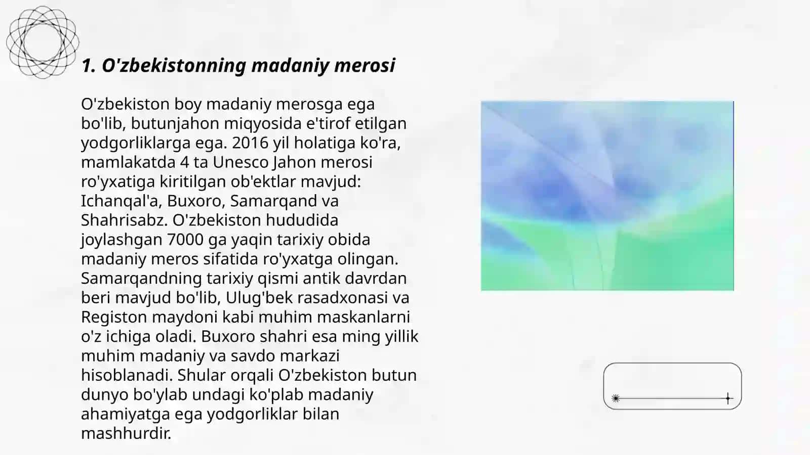 O'zbekistonning madaniy merosi 3