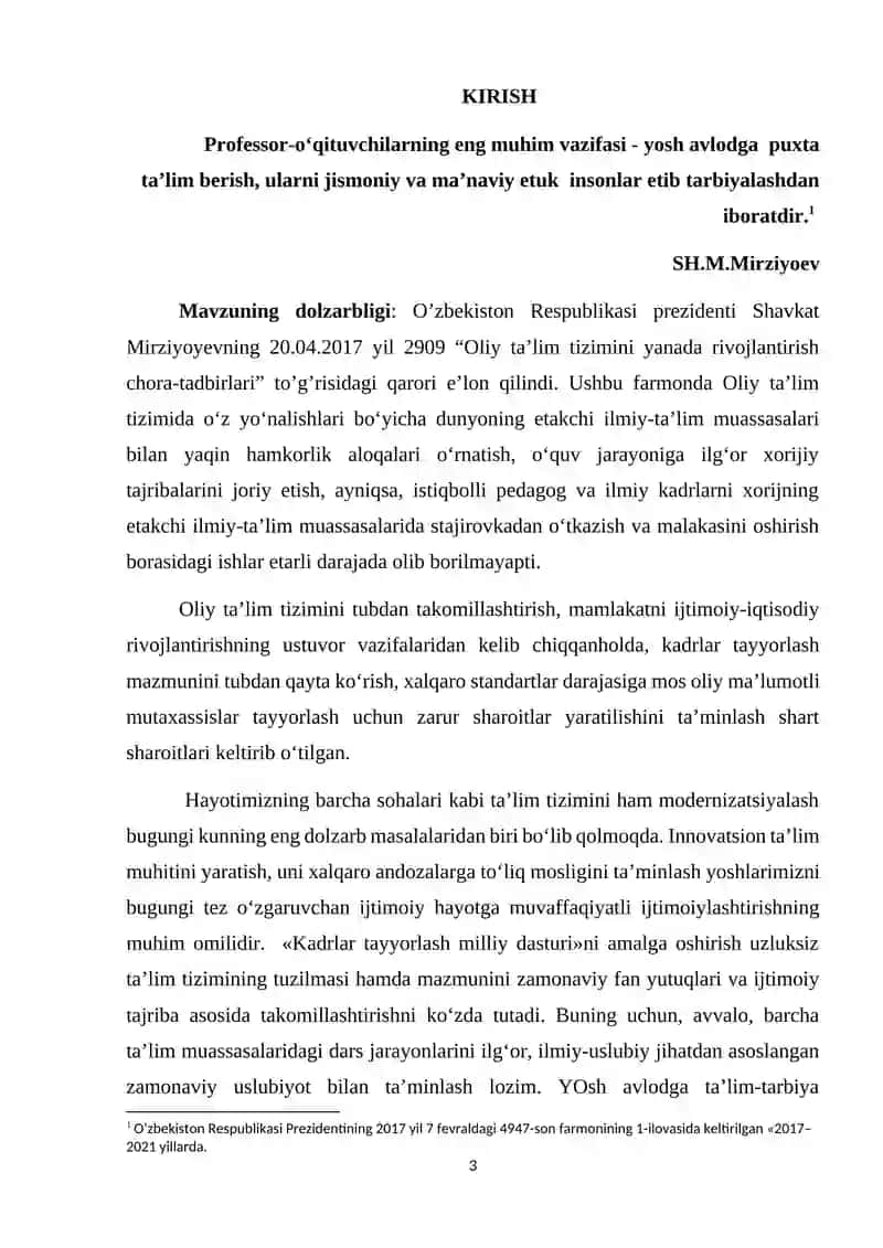 Texnologiya va dizayn: mahsulot tayyorlash texnologiyasi 3