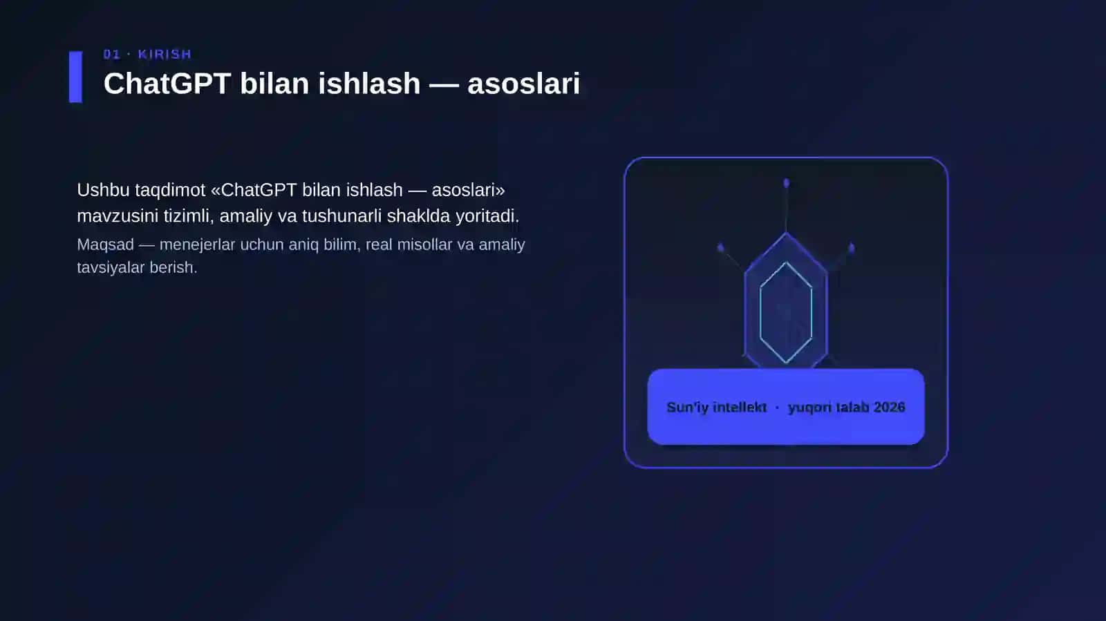 ChatGPT bilan ishlash — asoslari 3