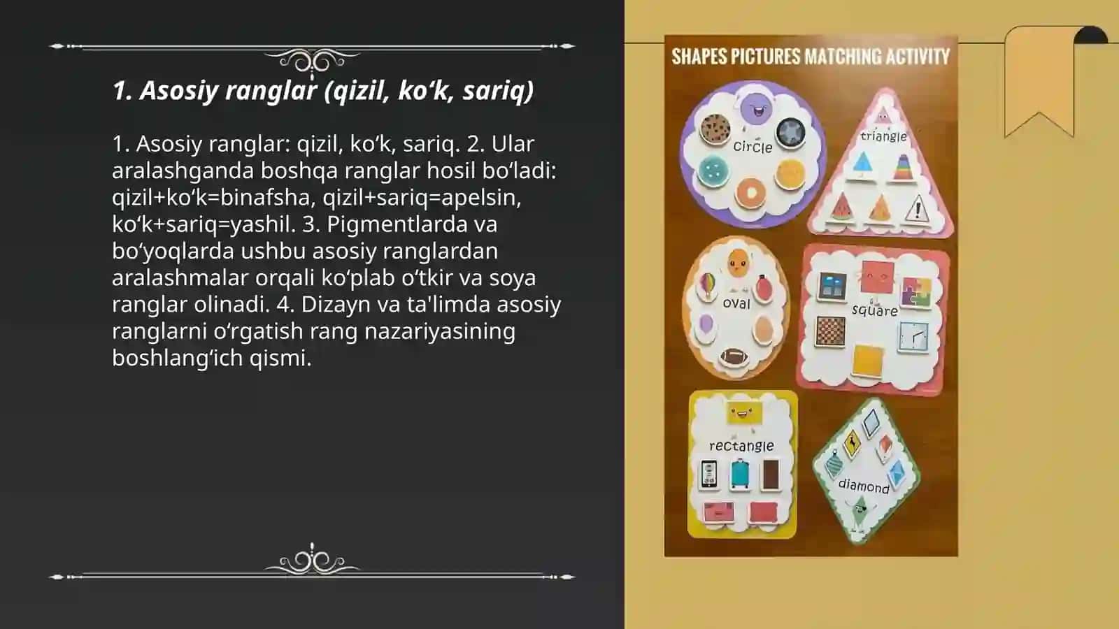 Ranglar va Shakillar 3