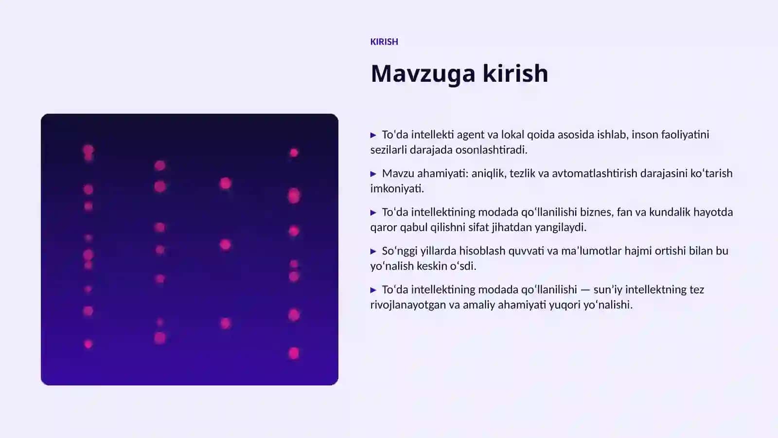 SUNʼIY INTELLEKT • PROFESSIONAL TAQDIMOT 3