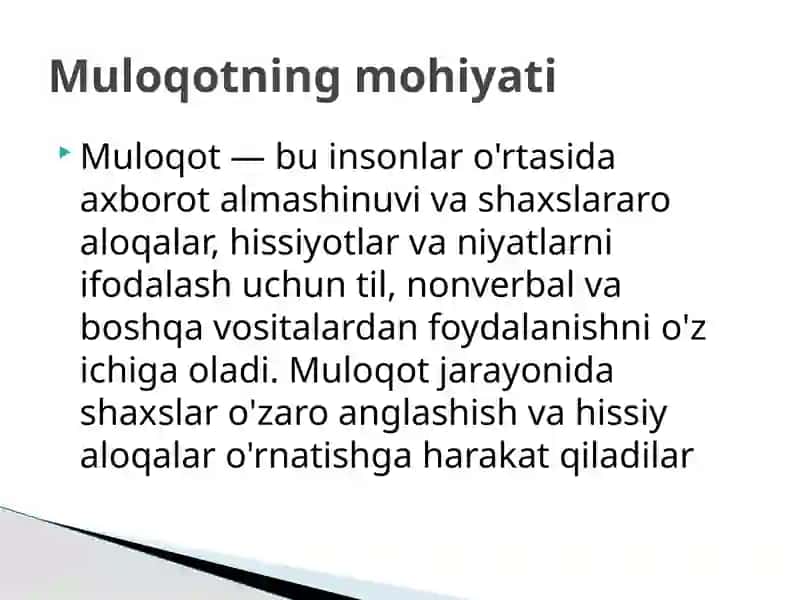 Muloqot 3
