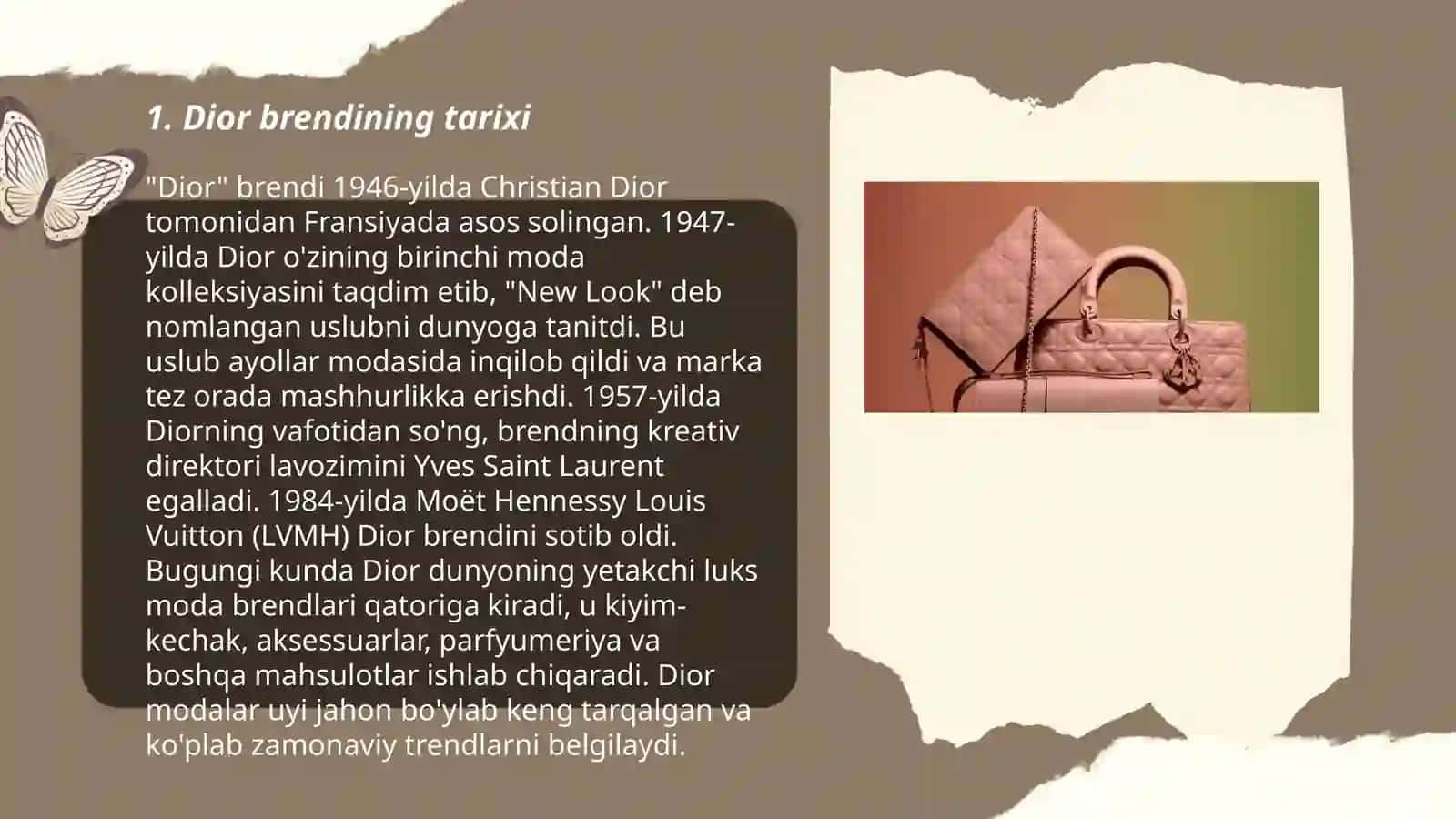 Dior brendining kirim chiqimlari 3