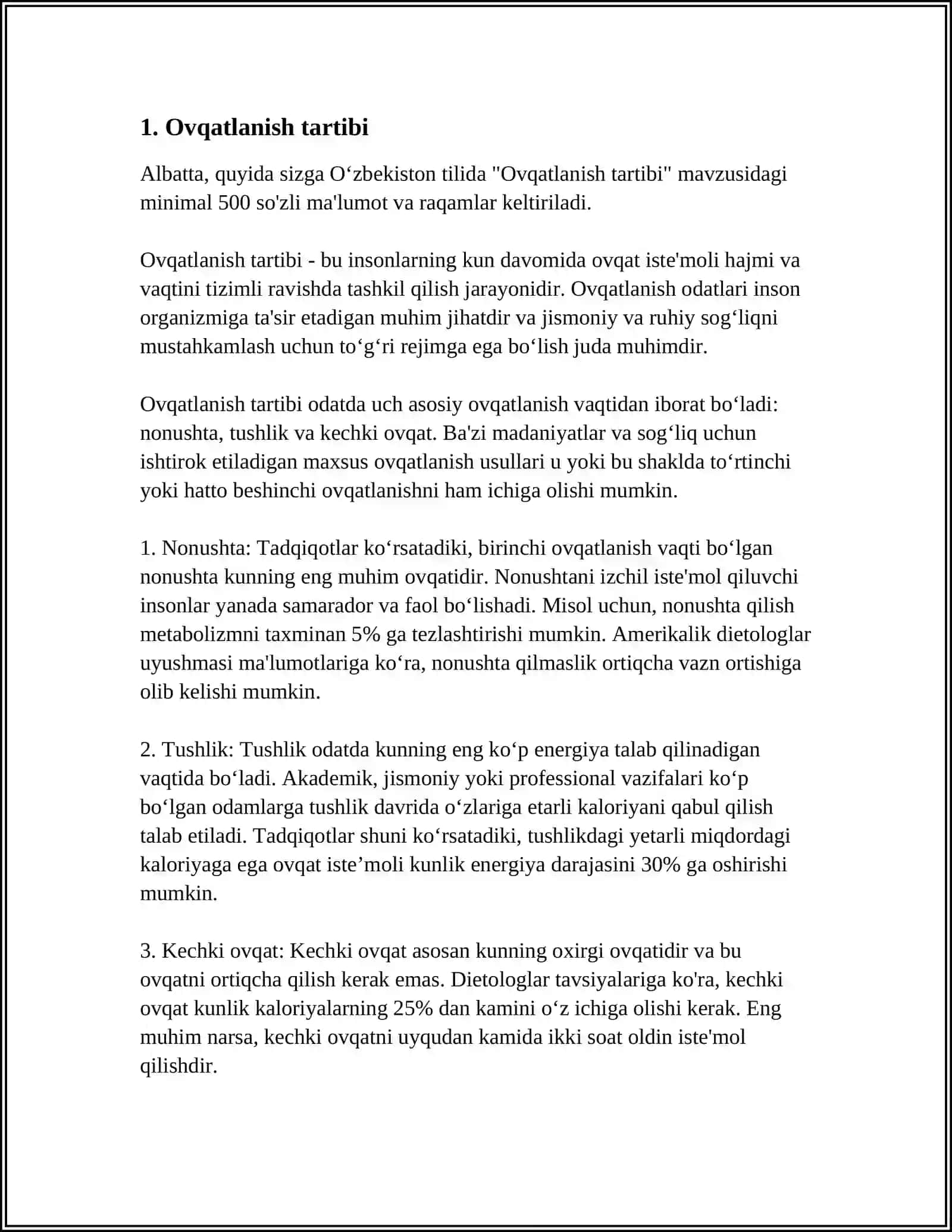 DINNING FUNKSIYALARI 3