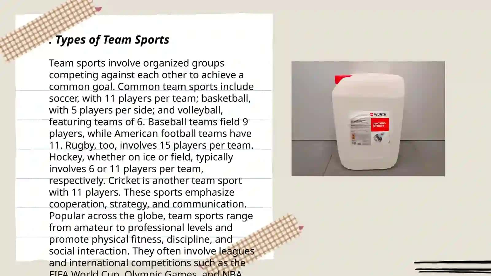 Presentation about sport 3