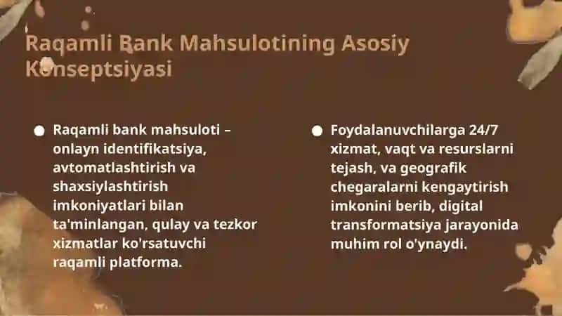 Raqamli moliyaviy mahsulotni ishlab chiqish 3