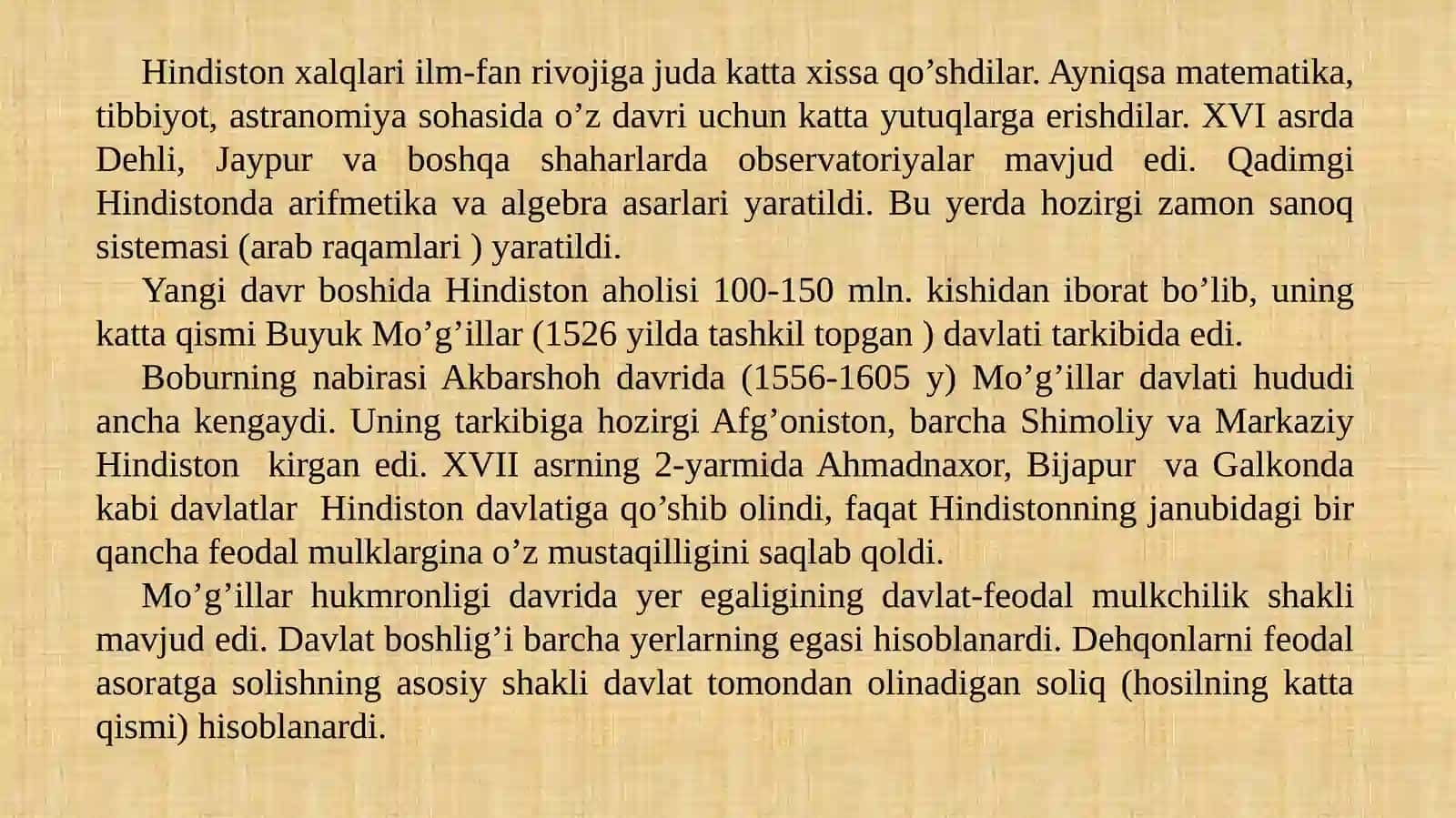 Hindiston yangi davrda: tarixiy rivojlanishning asosiy voqealari va jarayonlari 3