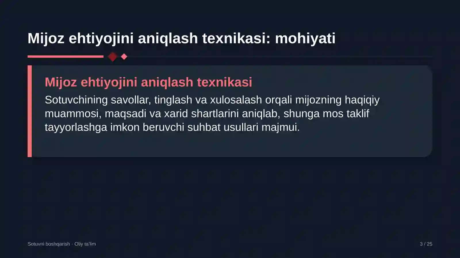 sovutkichli yuk tashishda mijoz ehtiyojini aniqlash texnikasi 6260 3