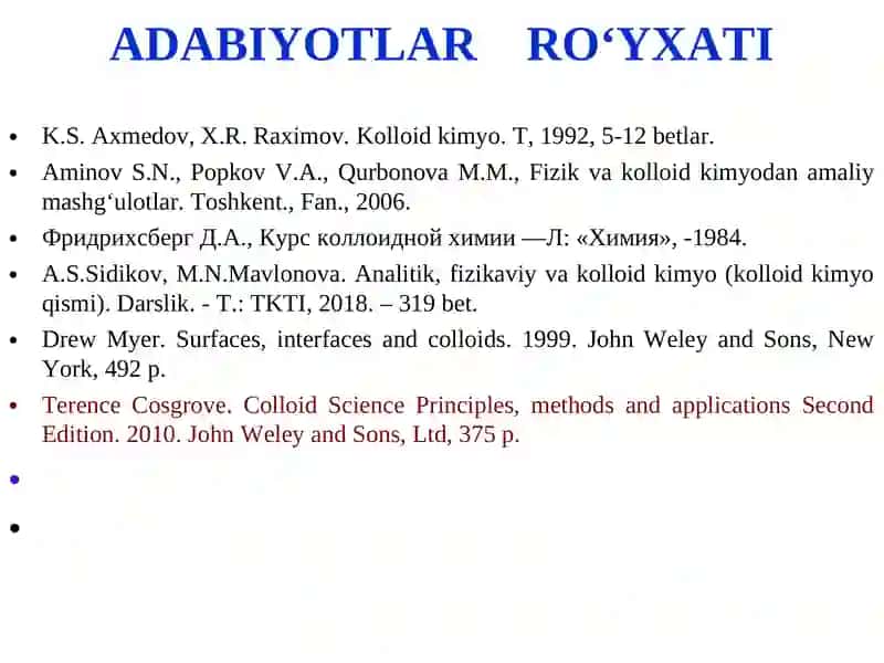 Kolloid kimyo 3