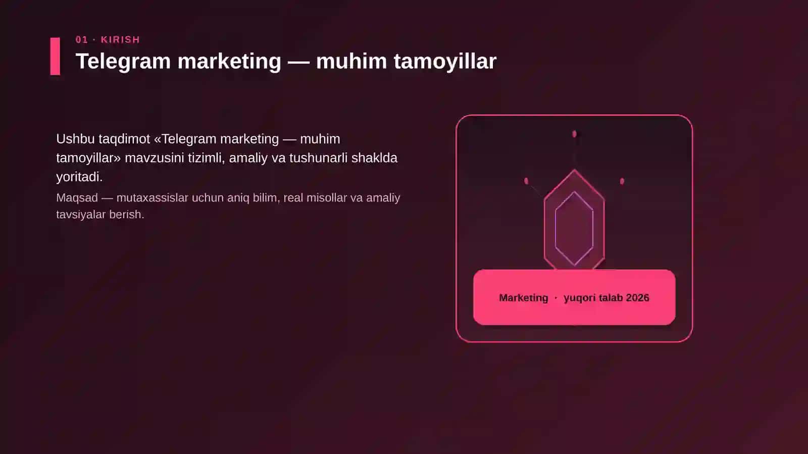 Telegram marketing — muhim tamoyillar 3