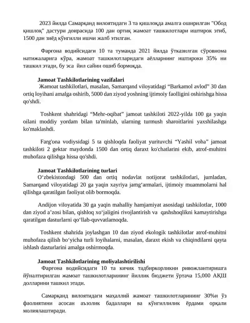 Jamoat birlashmalari 3