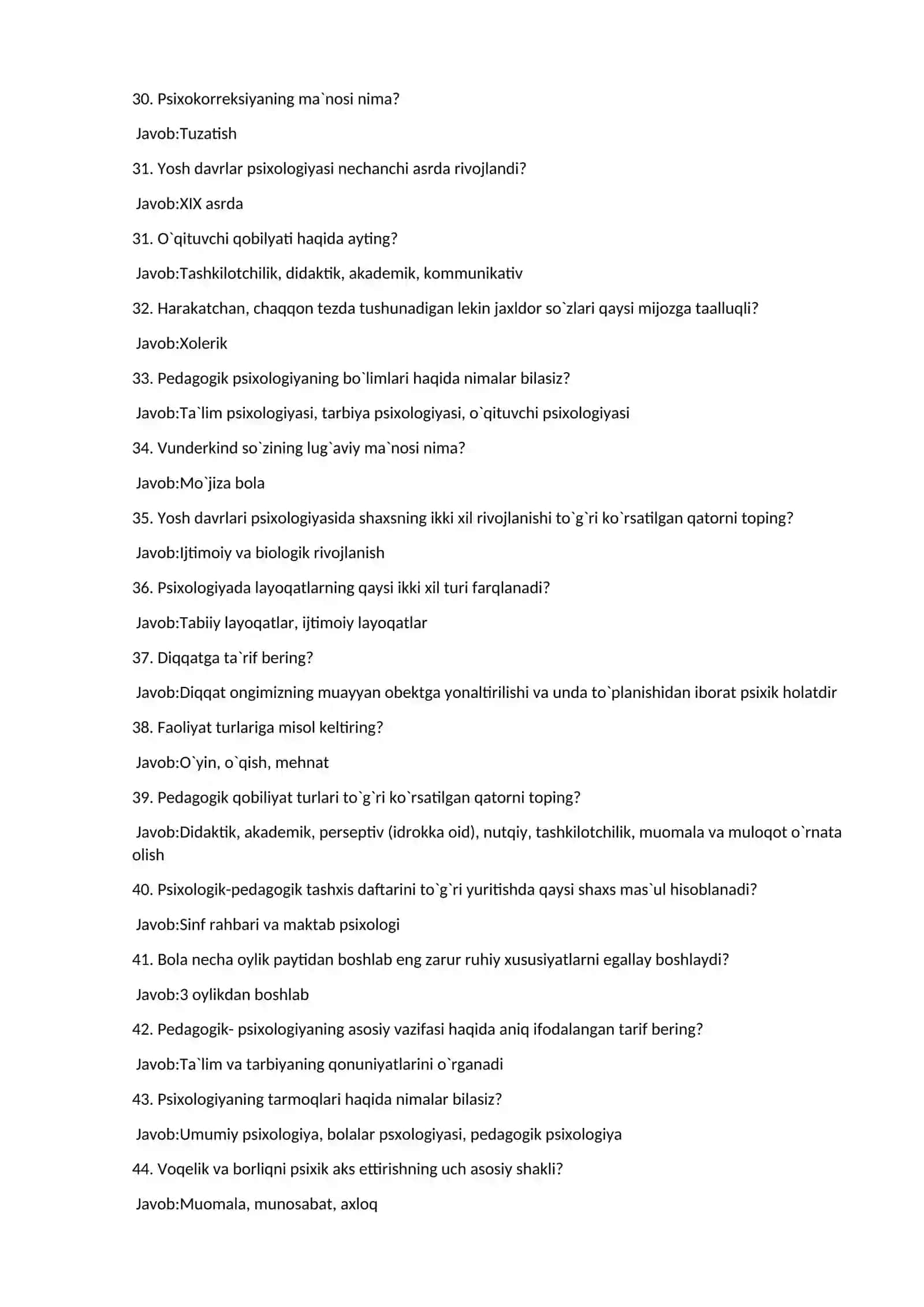 Psixologiya atestatsiya savollari 1 qism 3