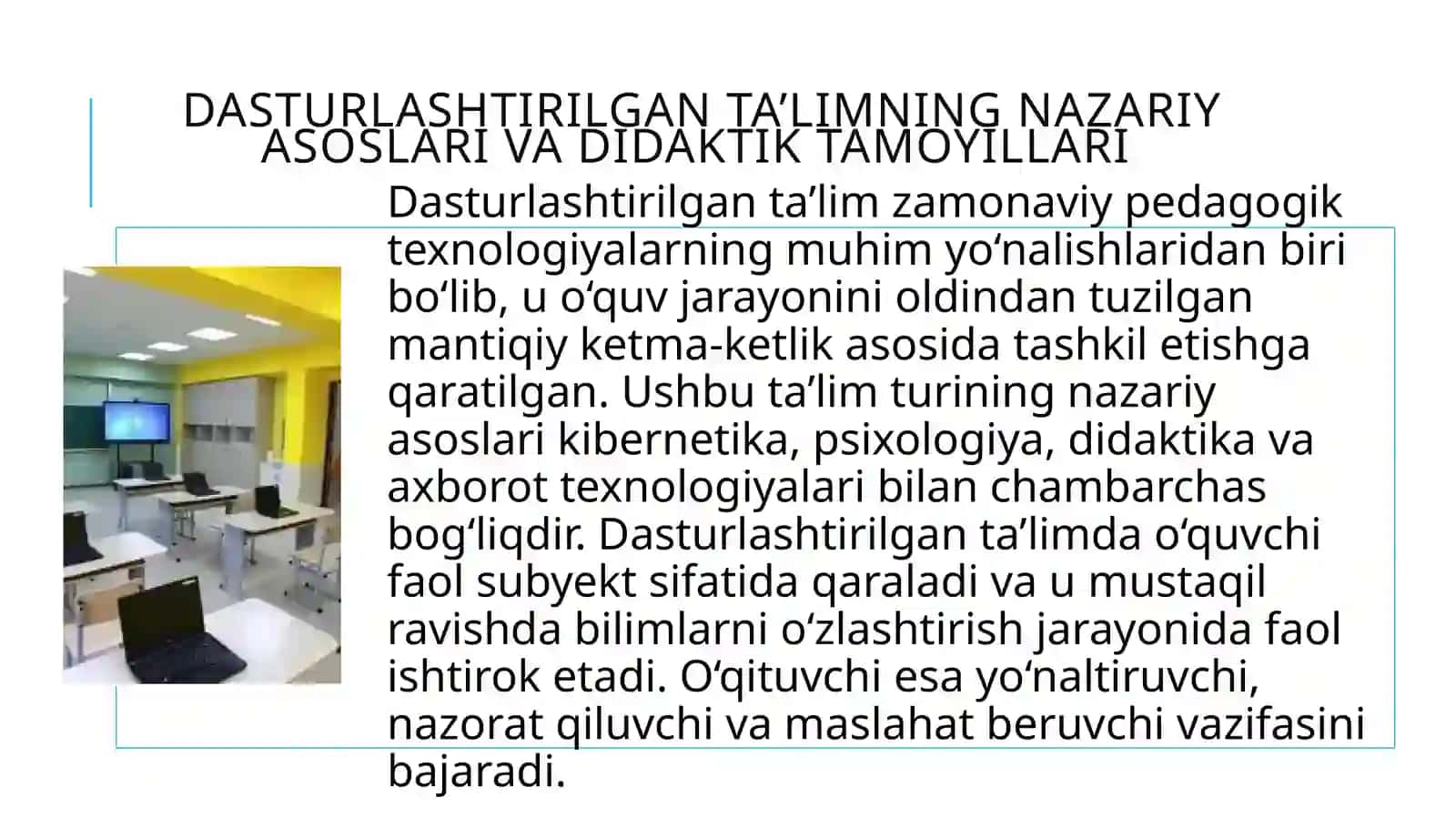 Dasturlashtirilgan ta'limni loyihalashtirish 3