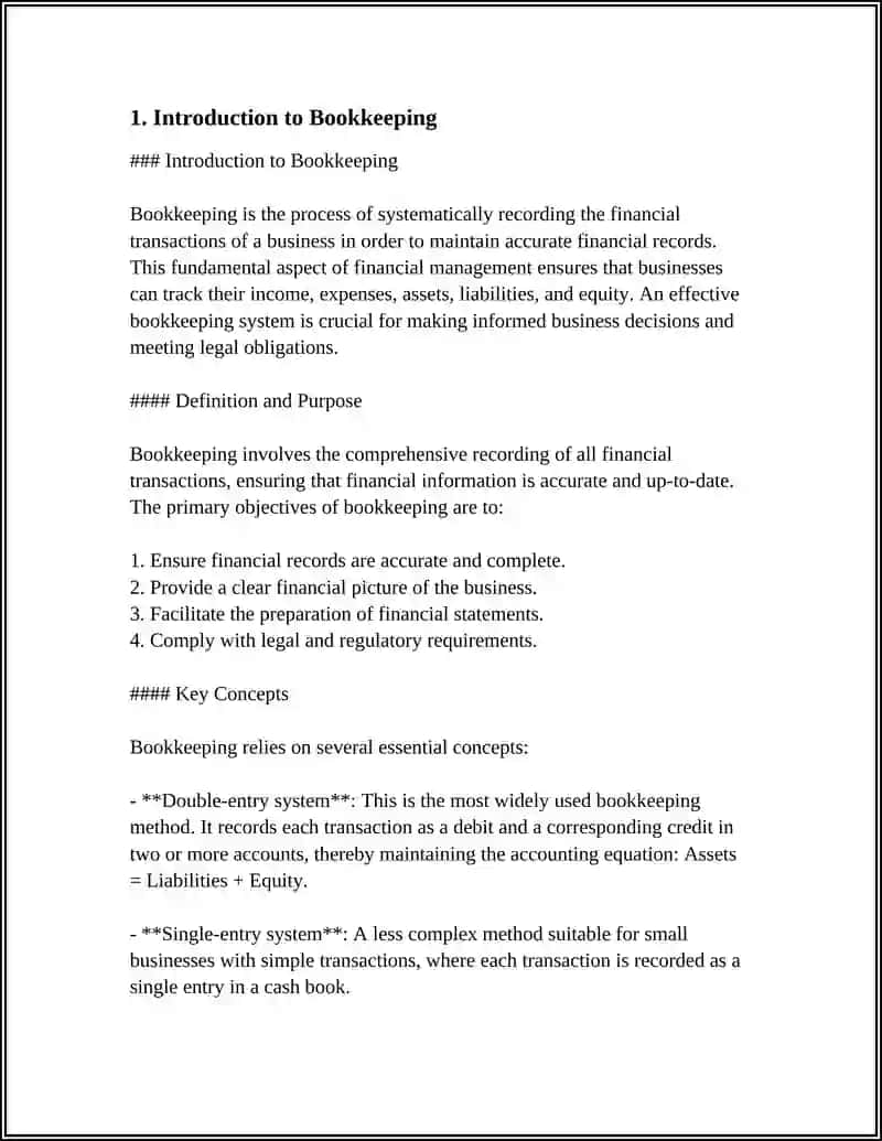 Introduction to Bookkeeping 3
