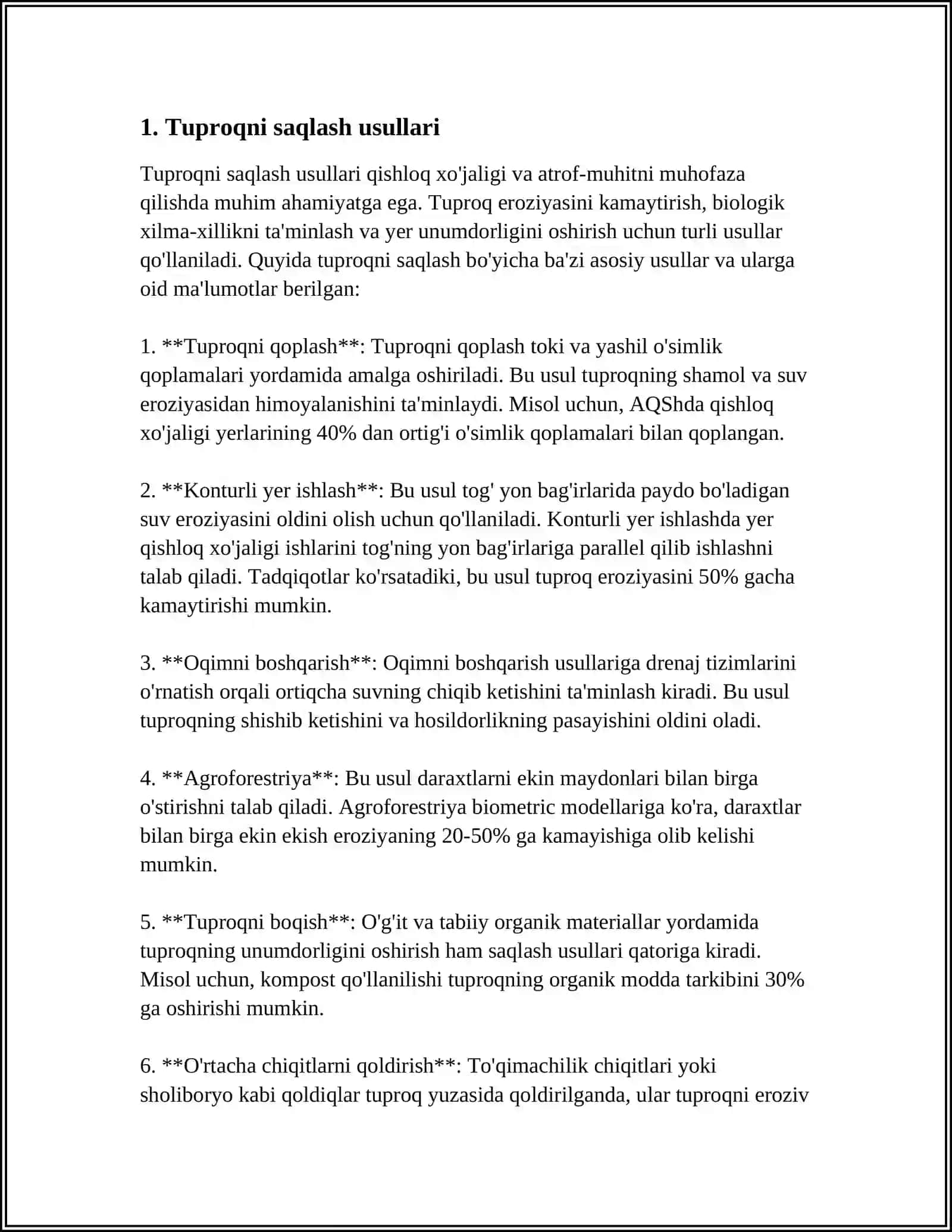 RESPUBLIKAMIZDA TOPIRAQ HAM QORSHAGAN ORTALIQTI QORGAWDA ALIP BARILIP ATIRGAN JANA TEXNOLOGIYALAR KURSAVOY 3