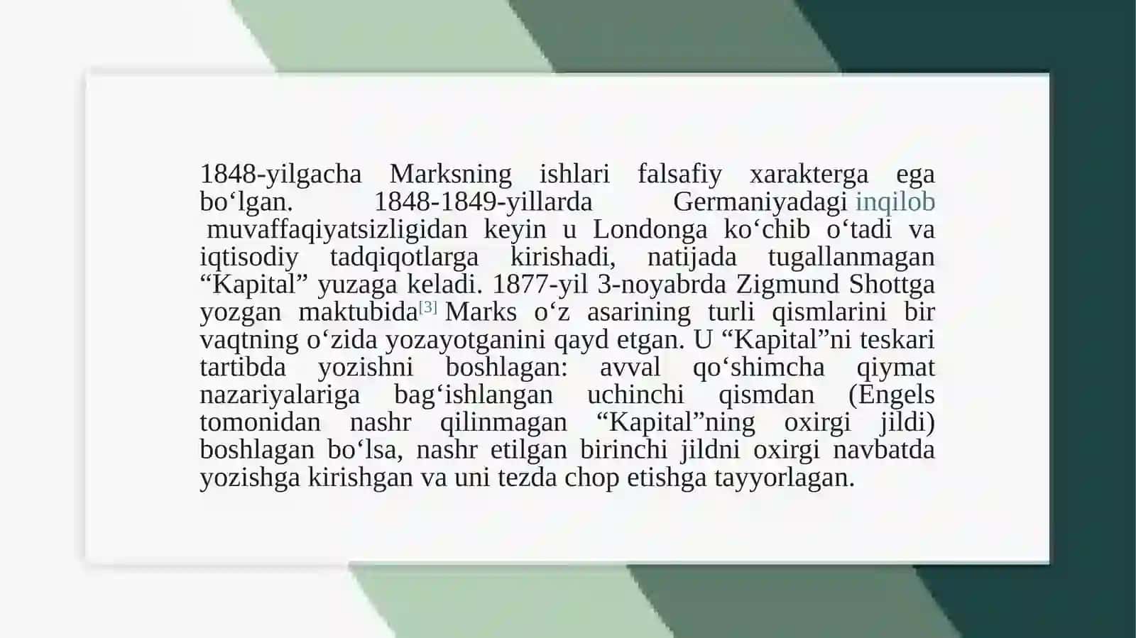Karl MarxningKapitalasari 3