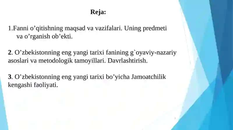 O’zbekistonning eng yangi tarixi 3