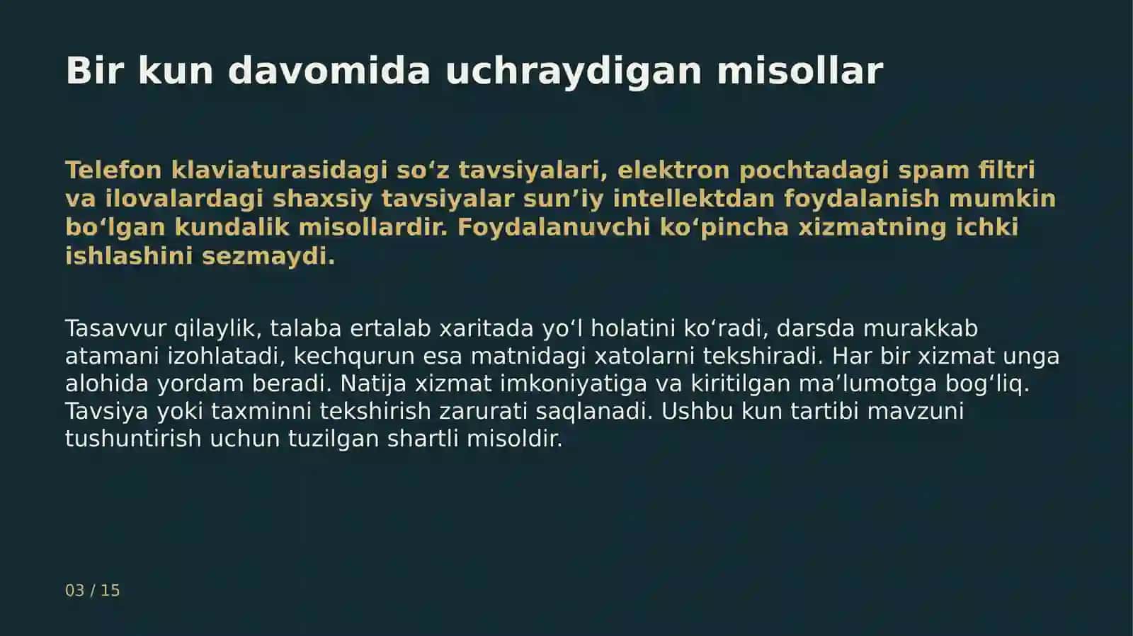 Sun’iy intellekt va Raqamli o‘qitish 3