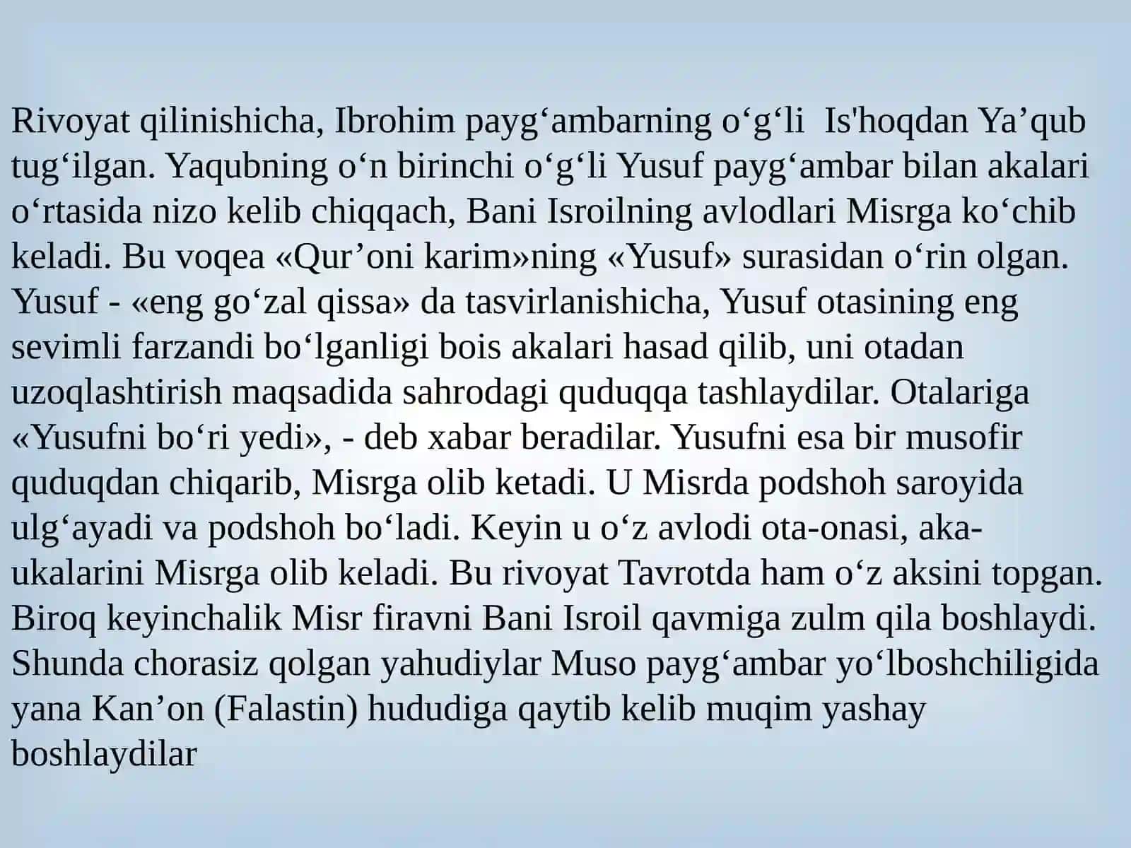 YAHUDIYLIK  DINI  AFSONA VA RIVOYATLARI 3