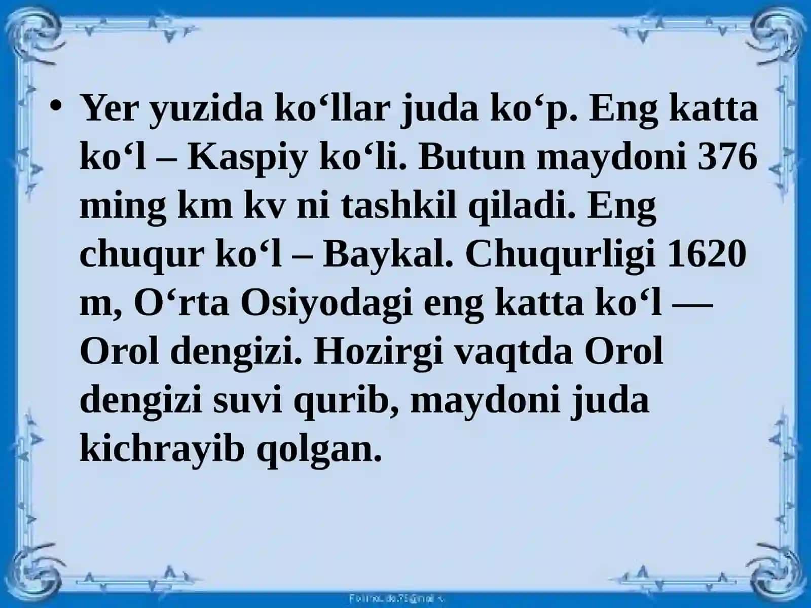 Ko‘llar va muzliklar 3