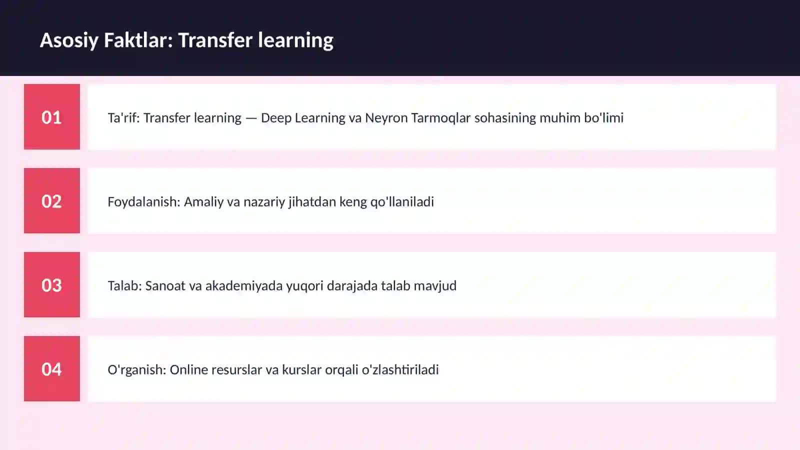 Transfer learning 3