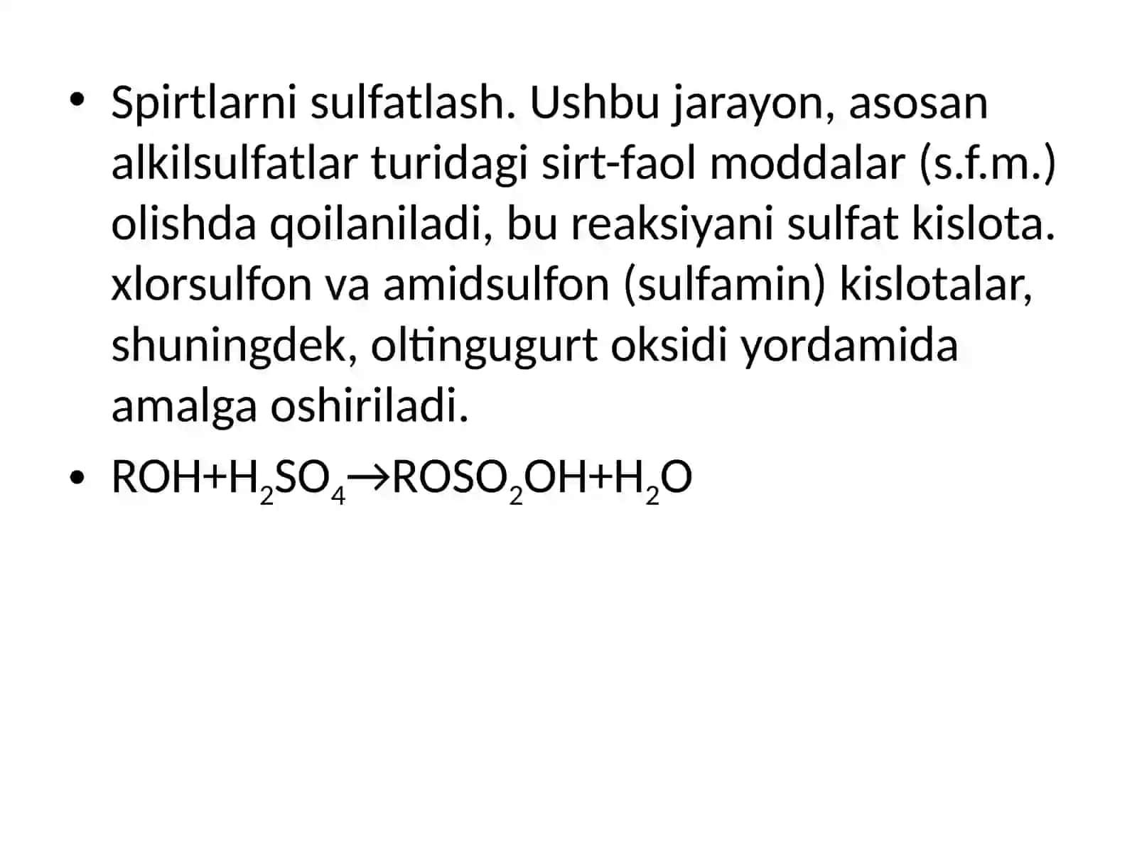 Sulfatlash va sulfirlash 3