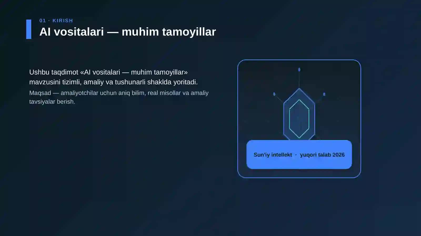 AI vositalari — muhim tamoyillar 3