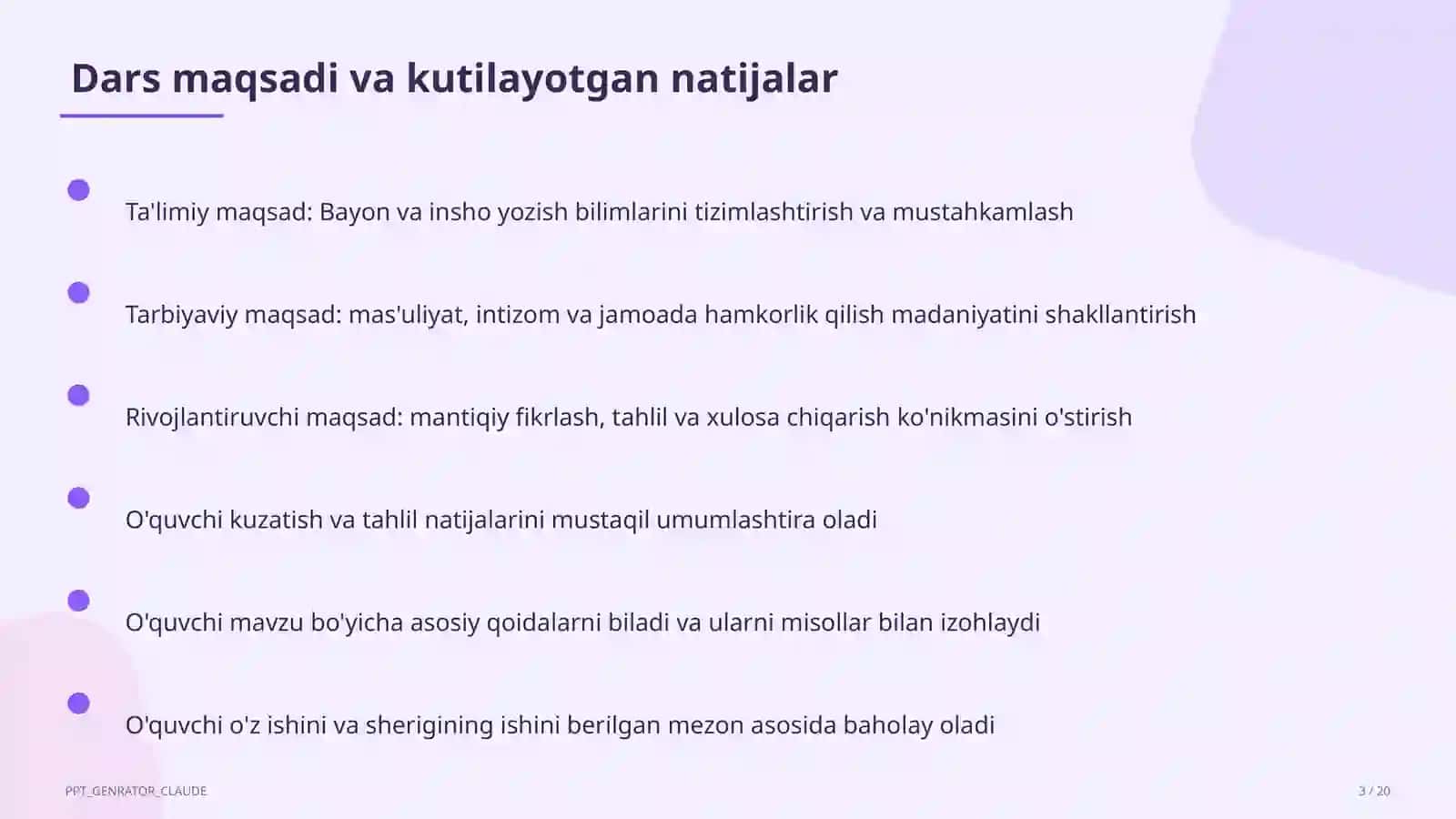 Bayon va insho yozish (4-sinf) 3