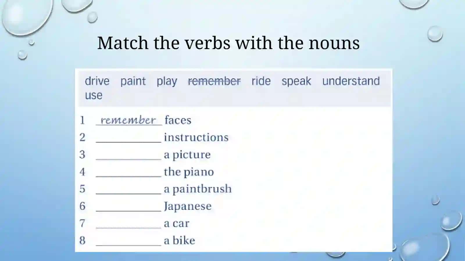 Skills and interests 3