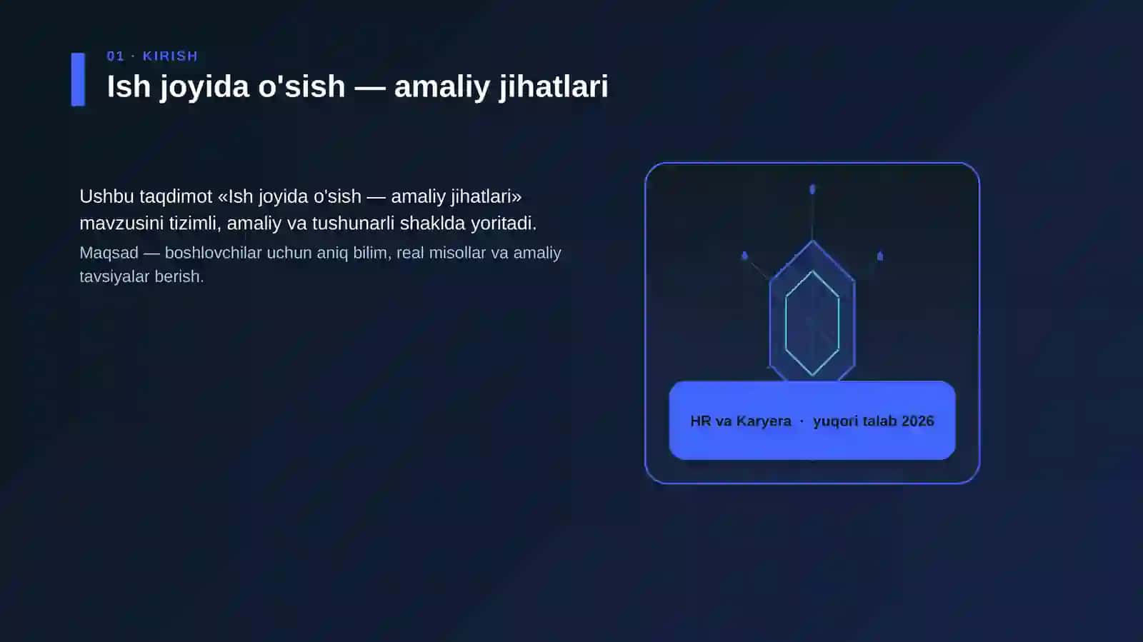 Ish joyida o'sish — amaliy jihatlari 3