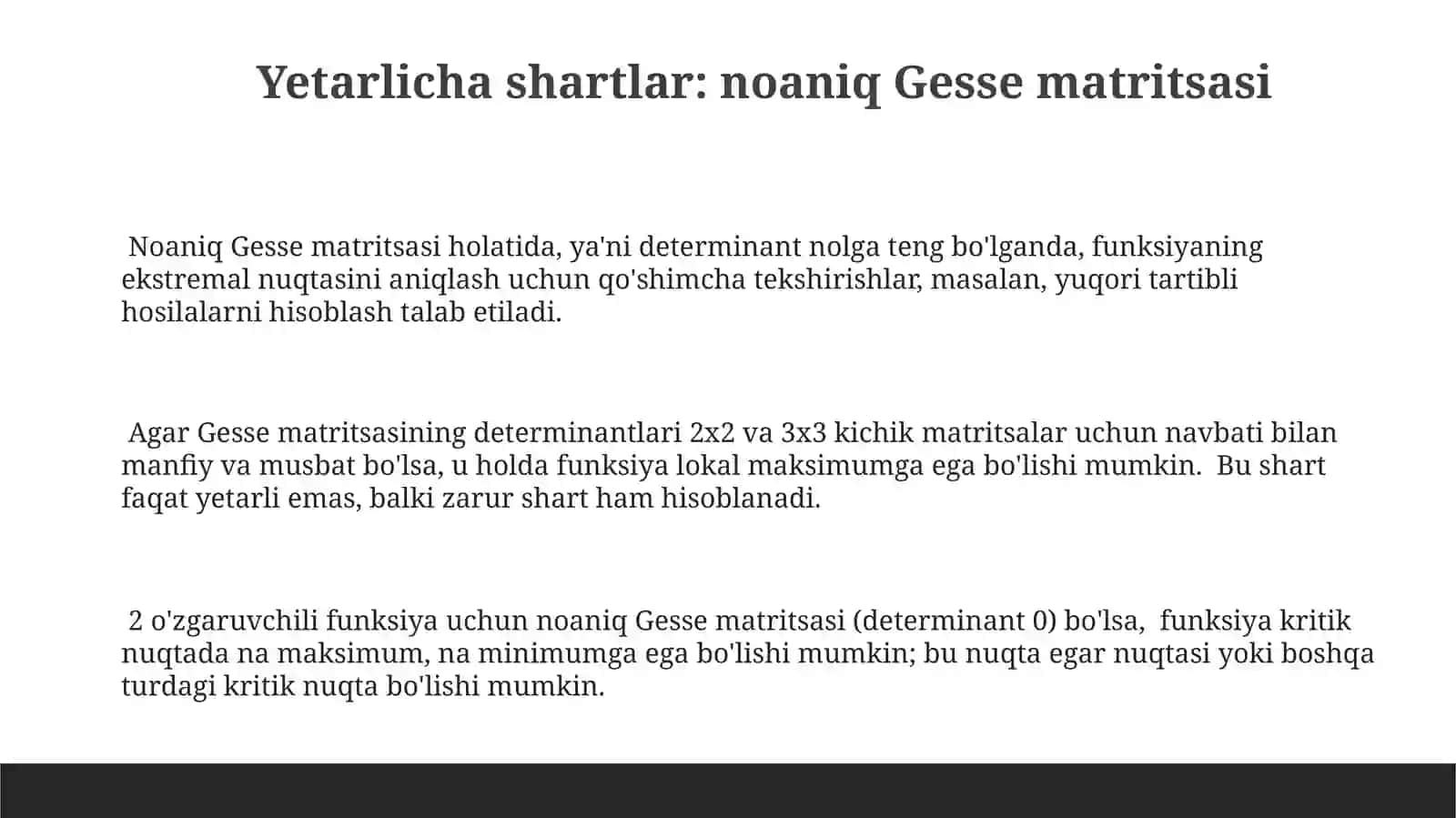 Ekstrimum nuqtalari 3