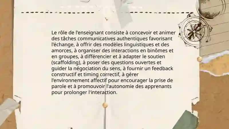 La classe de langue, lieu d'une interaction 3