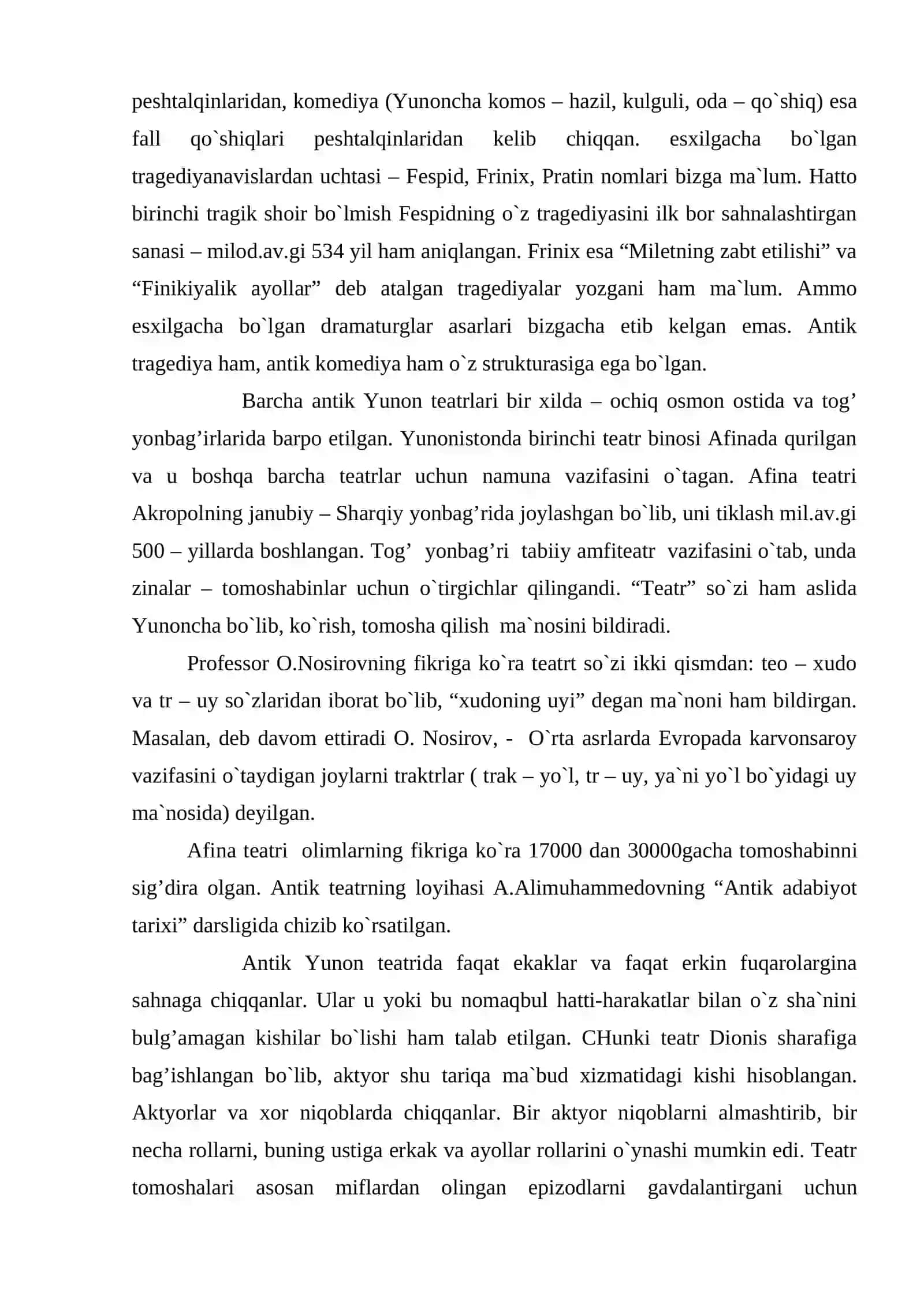 Yunon adabiyotining Attika davri 3
