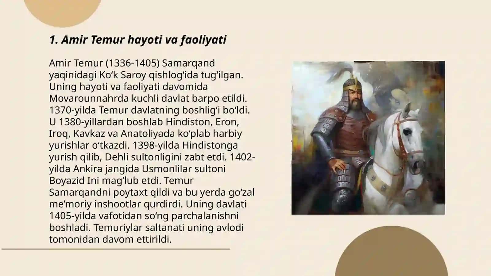 Amir Temur mohir sarkarda va davlat arbobi 3