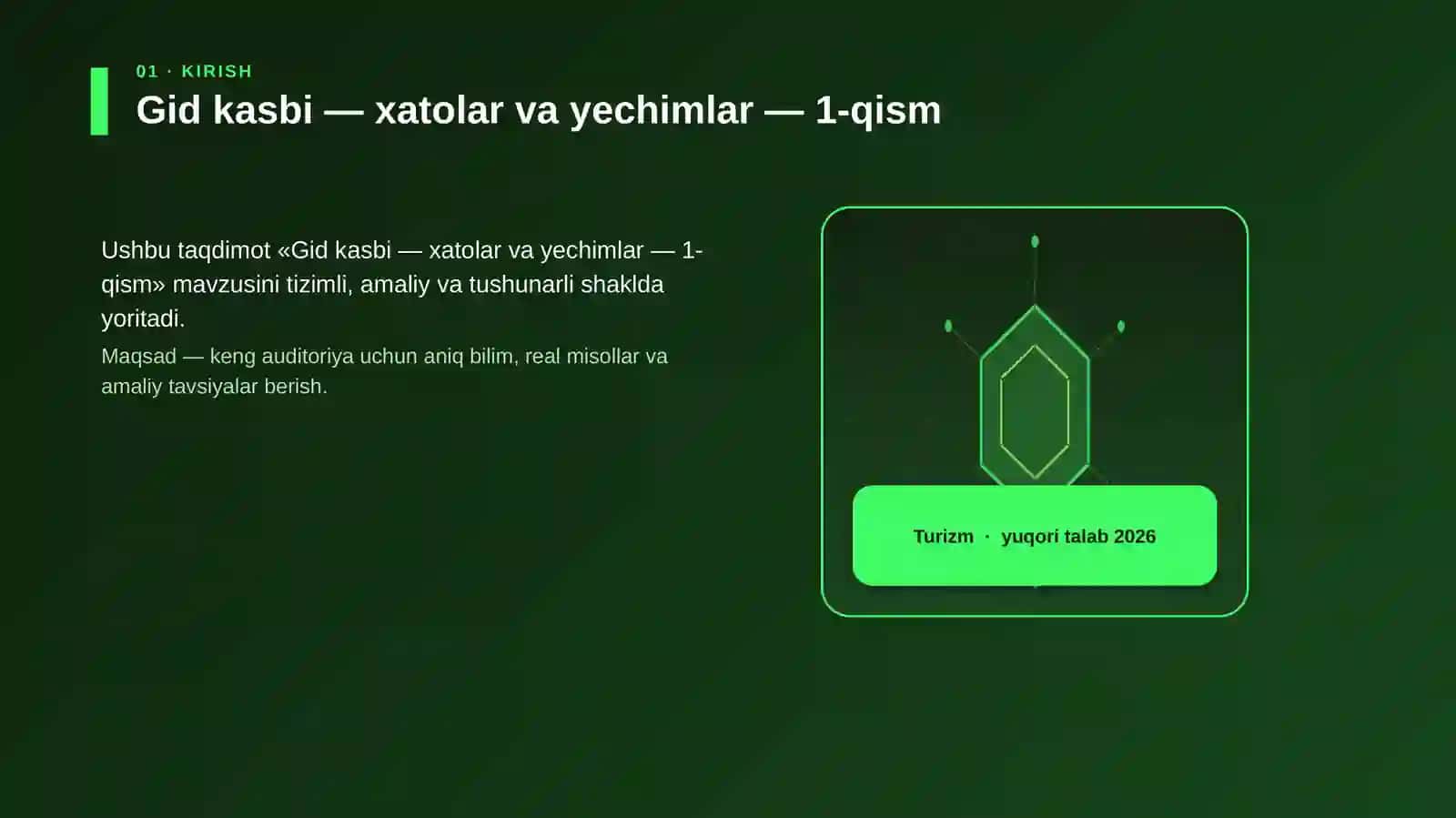 Gid kasbi — xatolar va yechimlar — 1-qism 3