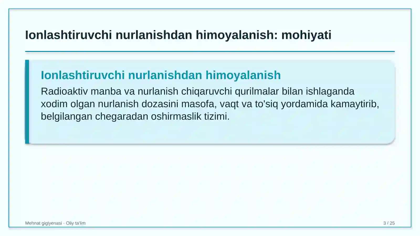 polizchilikda ish joyida ionlashtiruvchi nurlanishdan himoyalanish 5597 3