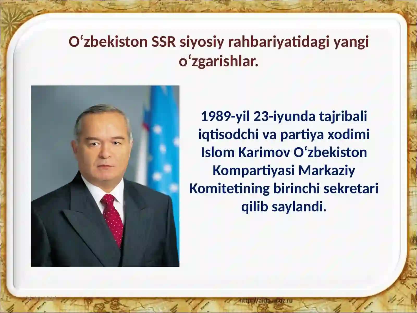 O‘zbekiston  mustaqillikka  erishish  ostonasida 3