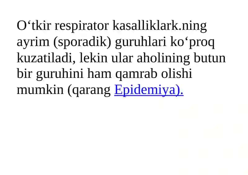 Oʻtkir respirator kasalliklar 3